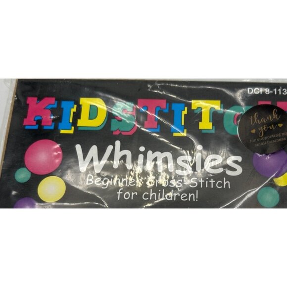 Kidstitch Whimsies Beginner CrossvStitch Kit "Home Sweet Home" For Children Vtg - Picture 4 of 4